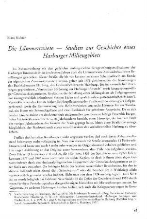 Die Lämmertwiete - Studien zur Geschichte eines Harburger Milieugebiets