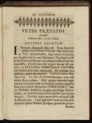Vetus Præfatio.