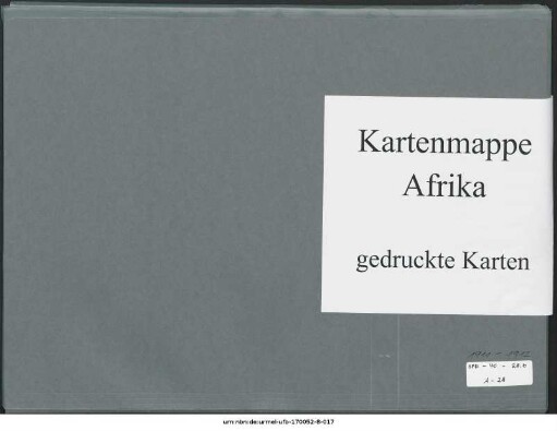 Ostafrika zw. Äquator und Sambesi, Deutsch-Ostafrika : 1911-1912 : Kartensammlung