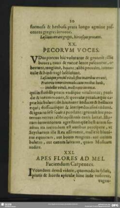 XX. Pecorum Voces