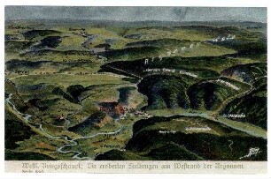Serie Nr. 63/6: Westl.Kriegsschaupl.: Die eroberten Stellungen am Westrand der Argonnen.