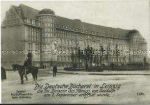 Der Neubau der Deutschen Bücherei in Leipzig