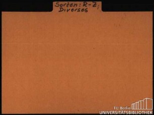 FLIEDER: Sorten R-Z; Diverses