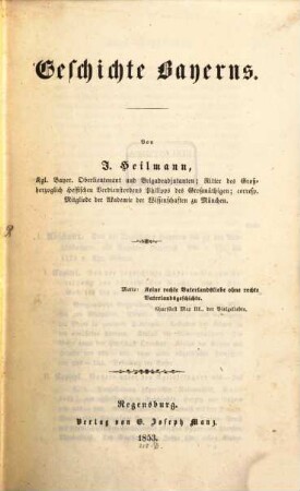 Geschichte Bayerns