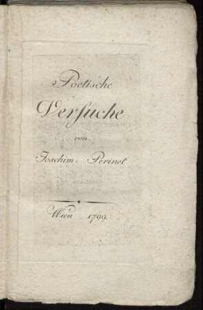 Poetische Versuche