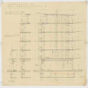 Wohnhaus Bundesallee 192 / Güntzelstraße 10, Berlin-Wilmersdorf: Schnitt 1:50