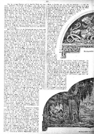 Wandgemälde im Künstlerhause, von Prof. Koch ; Wandgemälde im neuen [Künstlerhause?], von Prof. Koch