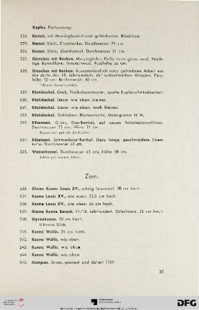 Zinn (Nr. 536-577b)