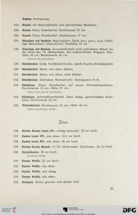 Zinn (Nr. 536-577b)