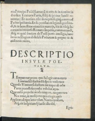 Descriptio Insulae Poetarum.