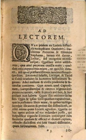 Conciones et Orationes ex historicis latinis excerptae