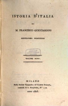 Istoria d'Italia, 9