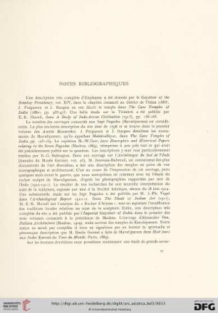 Notes bibliographiques