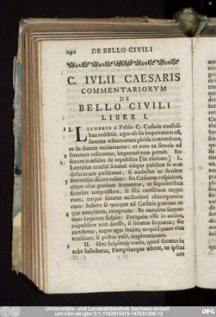 C. Iulii Caesaris Commentariorum De Bello Civili