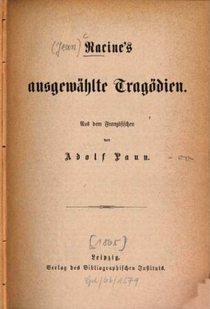 Ausgewählte Tragödien