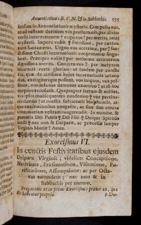 575-683, Exorcismus VI. - X.