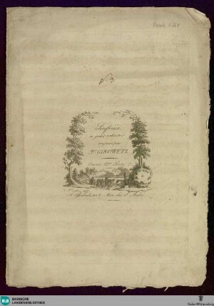 Sinfonie à grand orchestre : Oeuvre 13me Livre [hs.: 3]