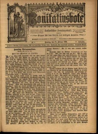 Ausgabe vom Sonntag, den 25. Februar 1900.