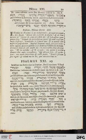 (Psalmus XXI - XXX)