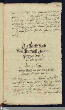 Fünftes Buch. Von Churfürst Johann Georgen dem I.