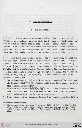 II: Zur Paläographie