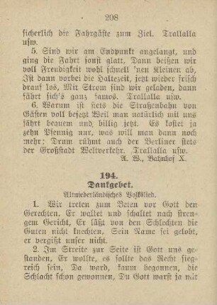 194. Dankgebet