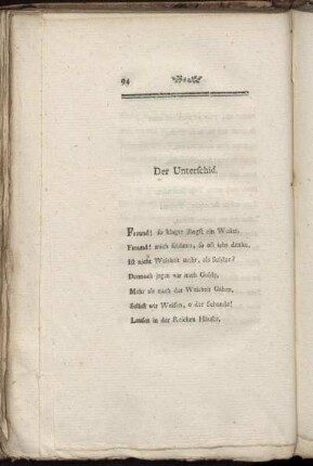 Der Unterschied. - Der Nordwind.