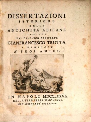 Dissertazioni istoriche delle antichità Alifane