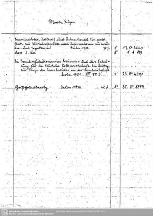 Moritz, Eugen