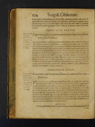 Observatio XXXIX. Procurator, quilitem contestatus est, citari debet, non Dominus.