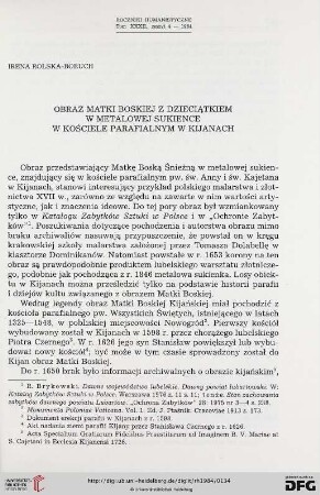 Tom 32: Obraz Matki Boskiej z Dzieciątkiem w metalowej sukience w kościele parafialnym w Kijanach