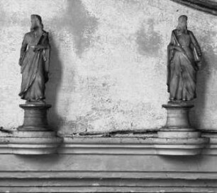 Die zwölf Apostel mit Salvator und Immaculata — Der Apostel Matthias (links)
