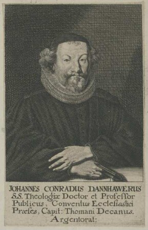 Bildnis des Johannes Conradus Dannhawerus