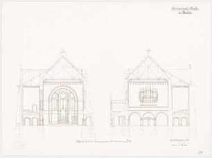 Immanuelkirche, Berlin: Schnitte 1:100