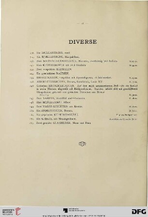 Diverse (Nr. 238-253)