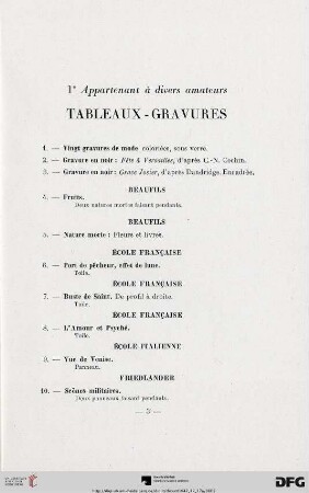 1. Appartenant à divers amateurs (Nr. 1-163bis)