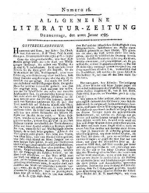 Eckermann, J. C. R.: De vaticiniis libri duo. Hamburg, Kiel: Bohn 1784