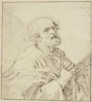 Petrus betend, Halbfigur