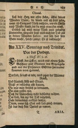 289-302, Am XXV. Sonntage nach Trinitatis. - Am XXVII. Sonntage nach Trinitatis.