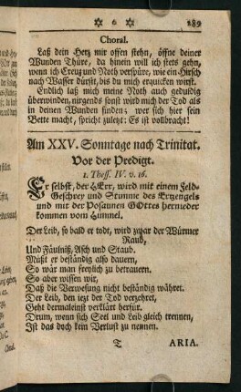289-302, Am XXV. Sonntage nach Trinitatis. - Am XXVII. Sonntage nach Trinitatis.