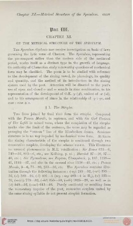 Chapter XI. On the metrical Structure of the Speculum