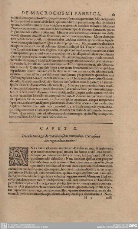 Caput X. De coelo tertio, et de variis ejusdem nomibus; Cur insima haecregio coelum dectatur?