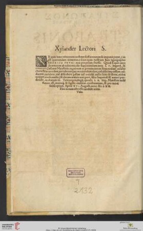 Xylander Lectori S.
