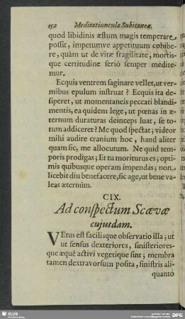 CIX. Ad conspectum Scaevae cujusdam