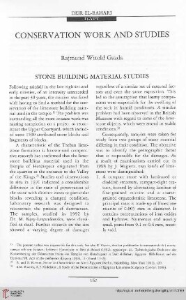 11: Conservation work and studies