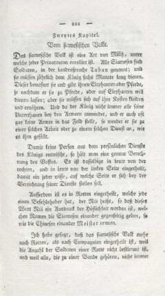 Zweytes Kapitel. Vom siamesischen Volke