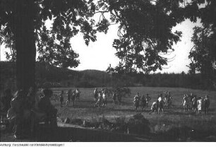 Altenberg, Zinnwald, Klügelhütte. Berliner Kinder zur Erholung auf der Hütte - Aktion der Volkssolidarität, um 1947