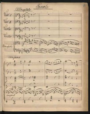 Finale. Allegro agitato [Abschrift]