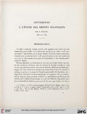 8: Contribution à l'étude des dépôts nilotiques