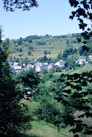 Blick zum Dorf, Landschaft